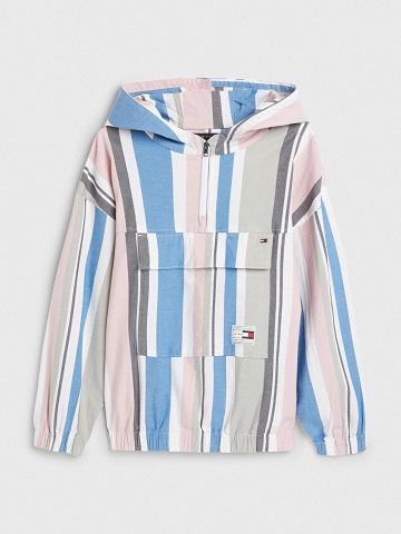 Fiú Tommy Hilfiger Csuklyás Popover Ingek Színes | HU 2163OKI